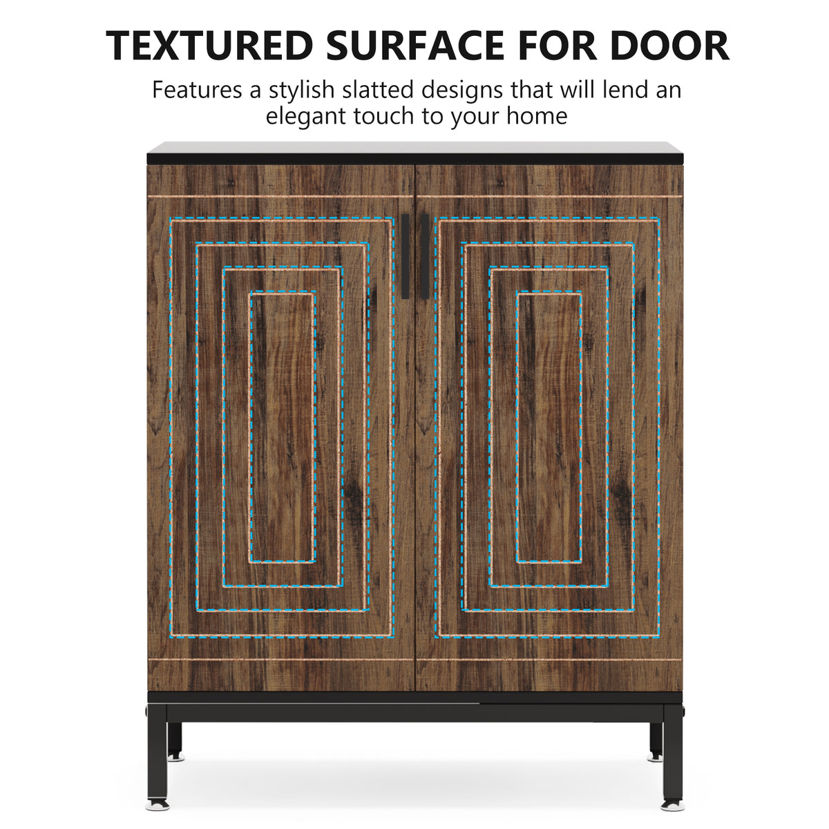 Tribesigns 31.5" Shoe Cabinet with Doors and 5-Tier Storage, 20-Pair Shoe Organizer for Entryway