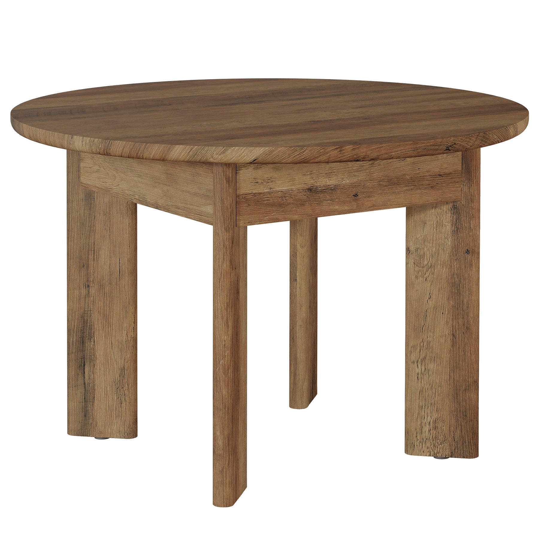 Tribesigns 39-Inch Round Dining Table for 4, Farmhouse Kitchen Table with Rounded Edge Design