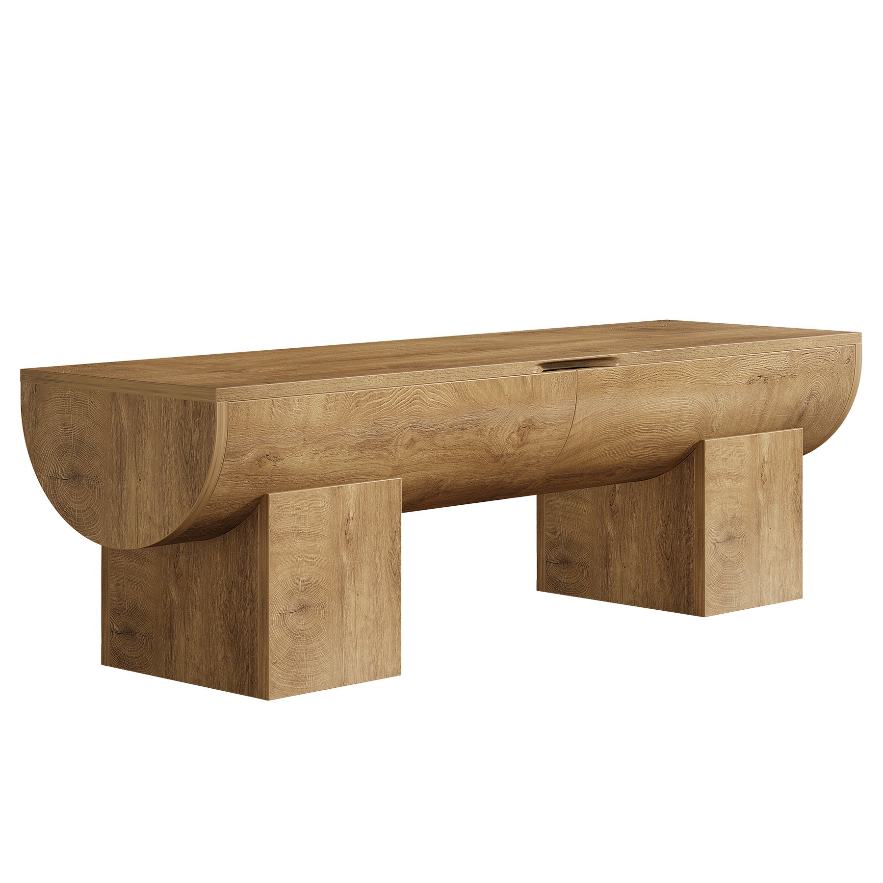 55.1-Inch Farmhouse Storage Bench with Flip-Top Storage and 2 Safety Hinges