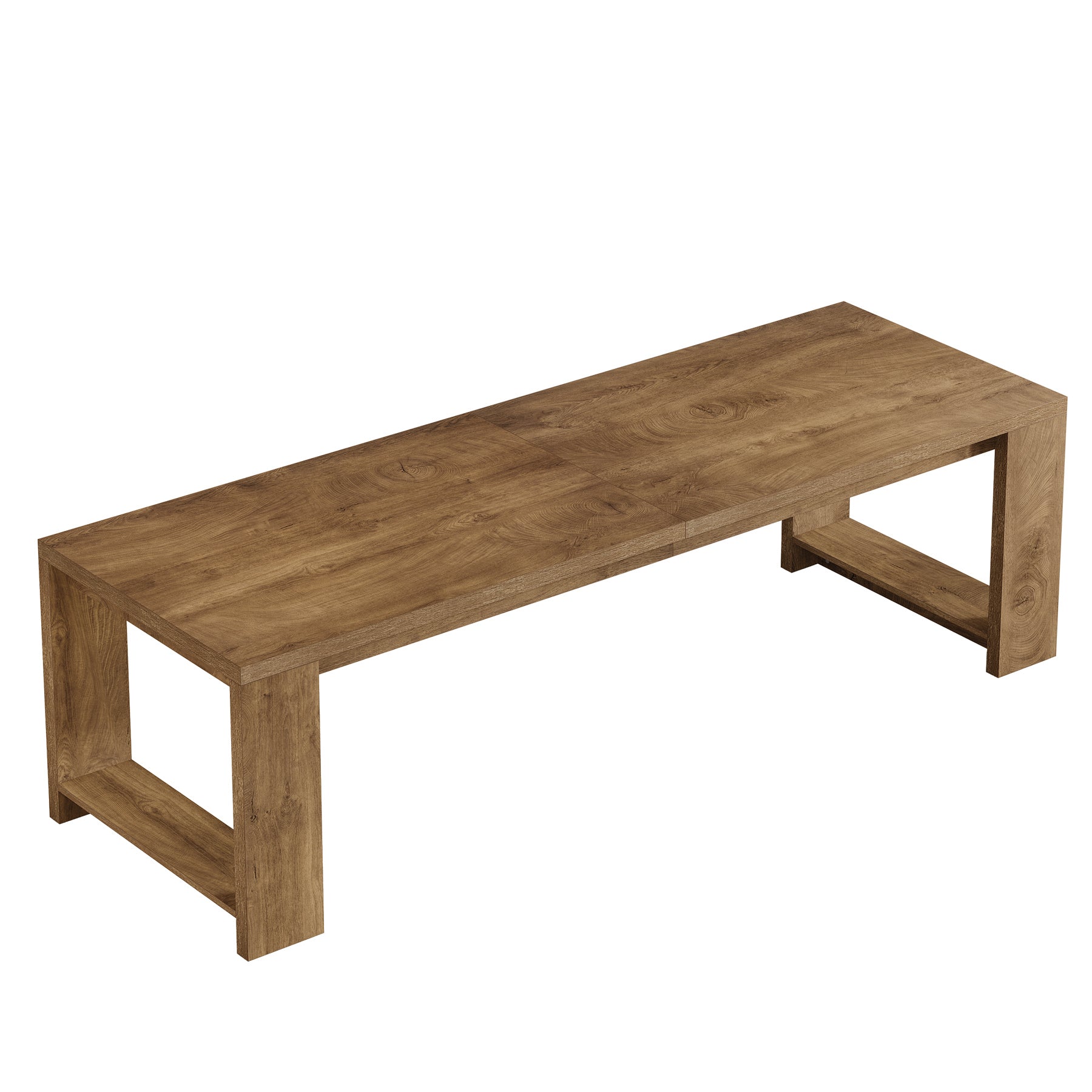 Tribesigns 86.6-Inch Dining Table for 6 with Reinforced Base, Long Farmhouse Table for Kitchen