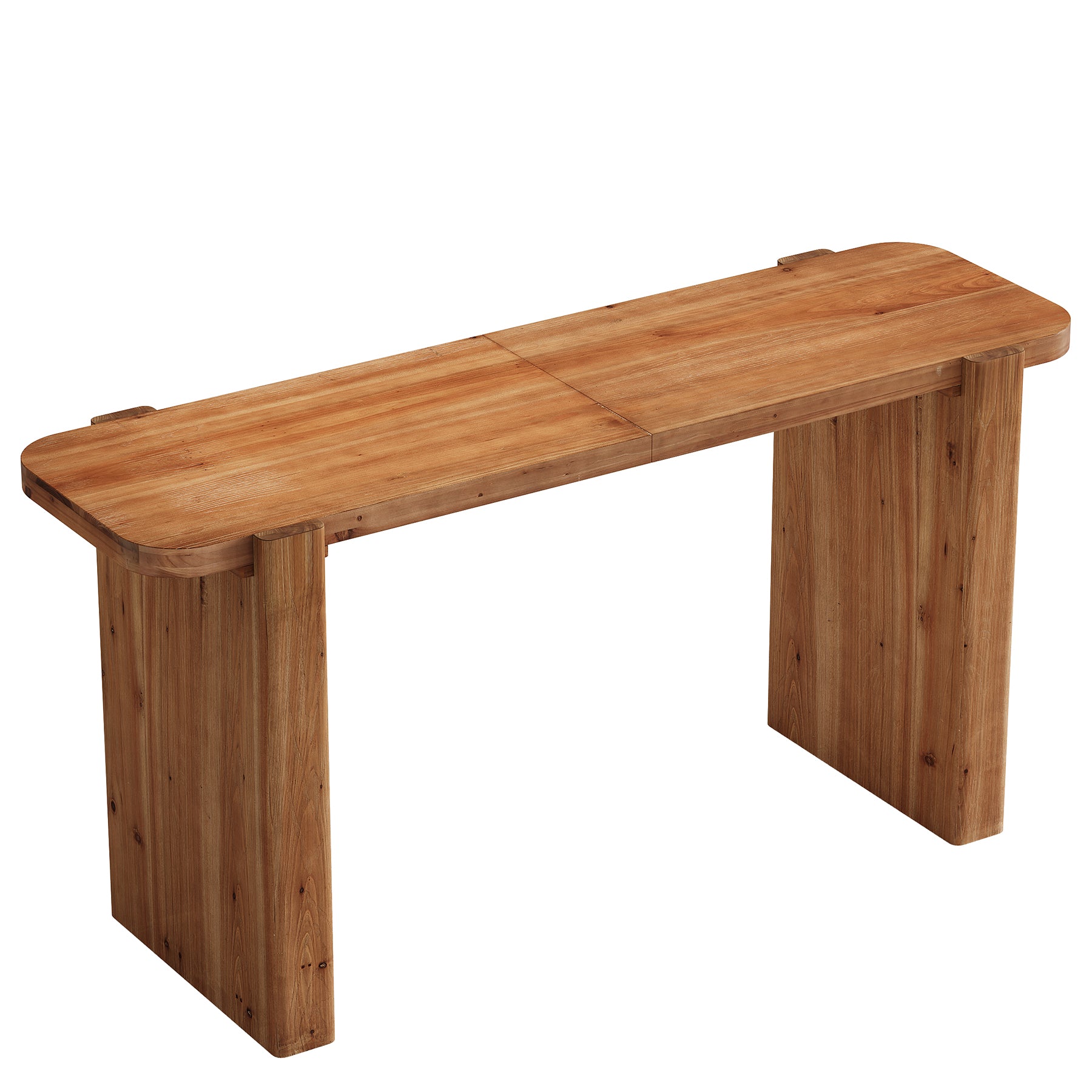 Tribesigns 63-Inch Solid Wood Bar Table, Counter Height Pub Table for Kitchen and Dining Room