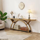 Tribesigns 70.87-Inch Rustic Console Table with Storage Shelf, Narrow Sofa Table for Entryway and Hallway 3