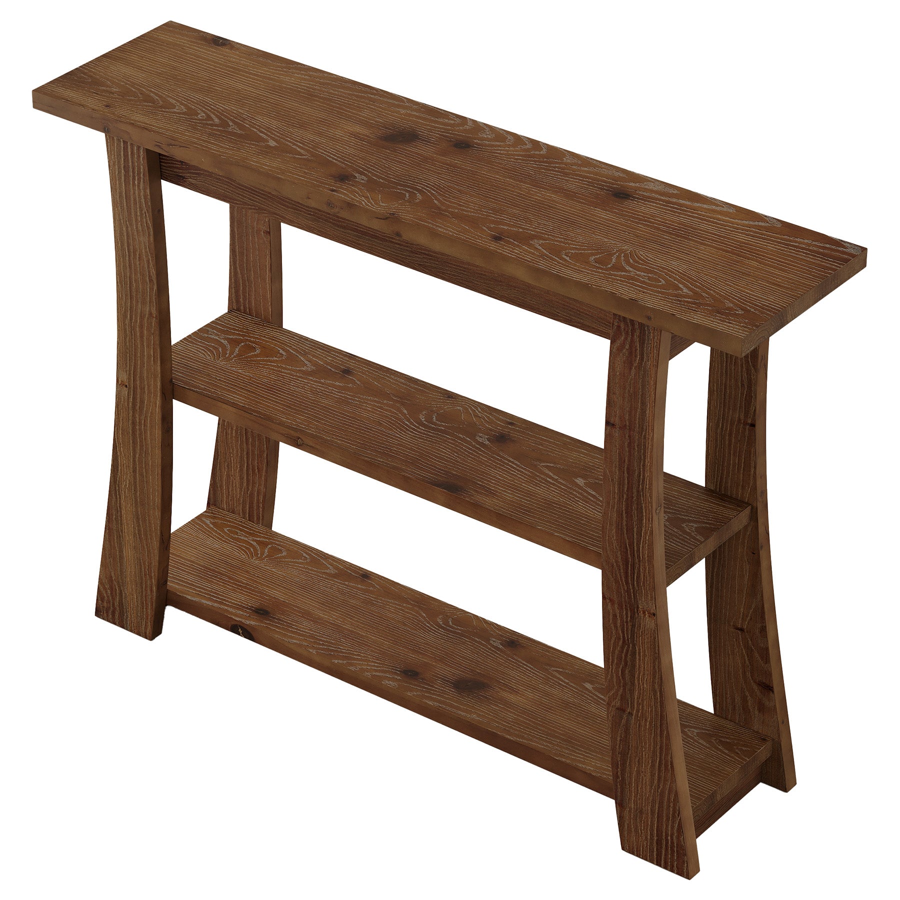 Tribesigns 41.3 Inch Solid Wood Console Table with 3-Tier Storage, Farmhouse Hallway Table