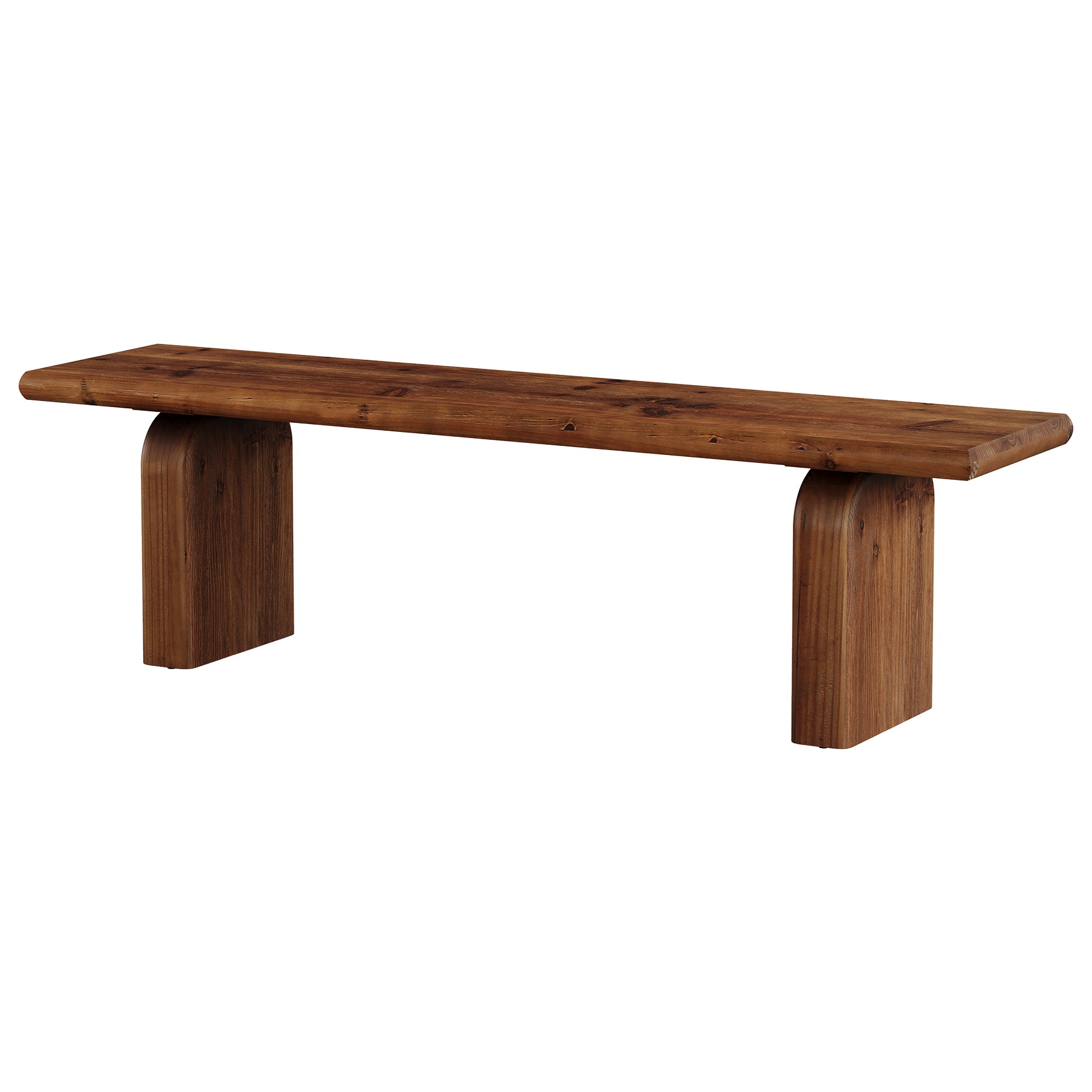 Tribesigns 62.99 Inch Solid Wood Entryway Bench, Farmhouse End of Bed Bench for Bedroom and Hallway