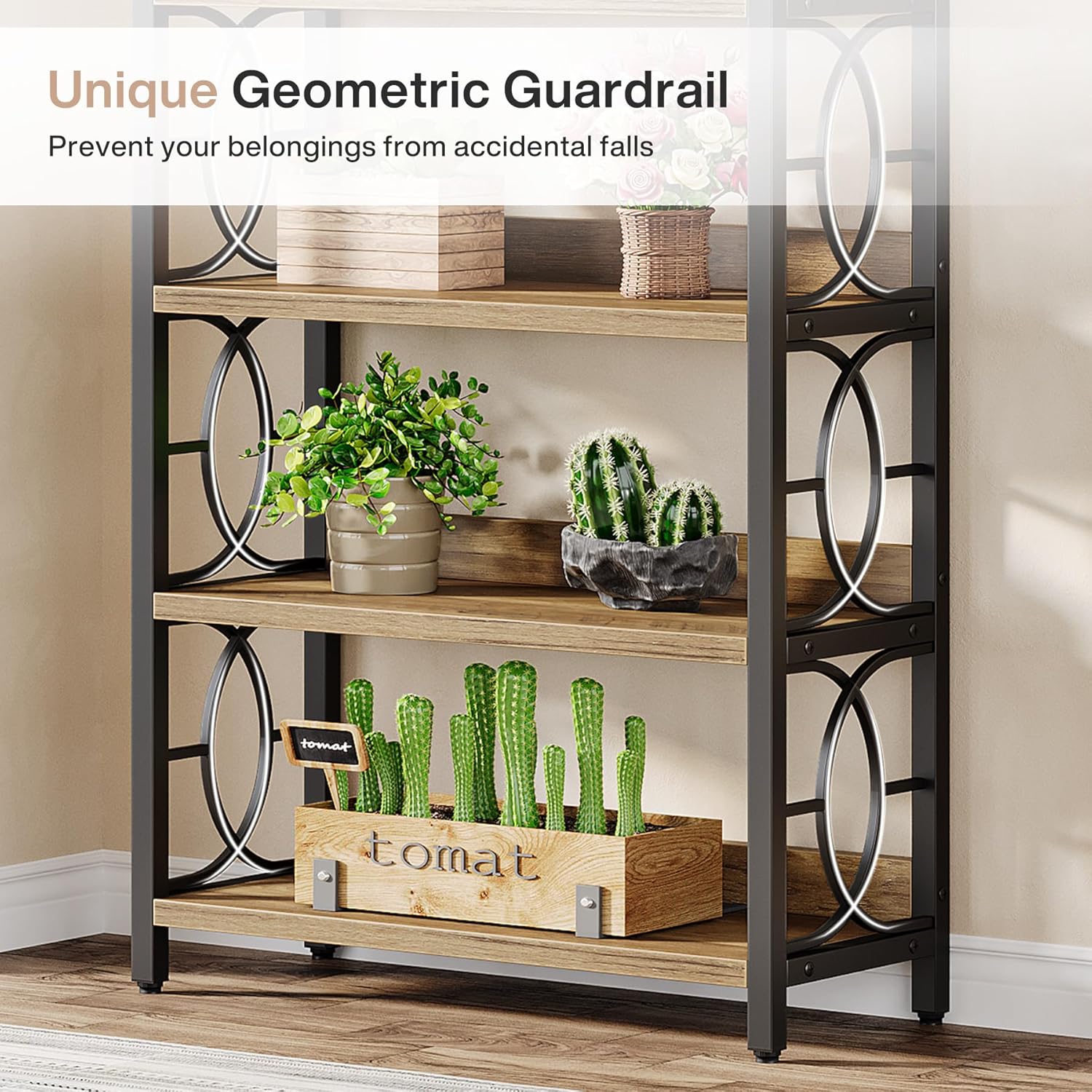70.86" Tall Industrial Plant Stand - 6-Tier Heavy Duty Indoor/Outdoor Shelf