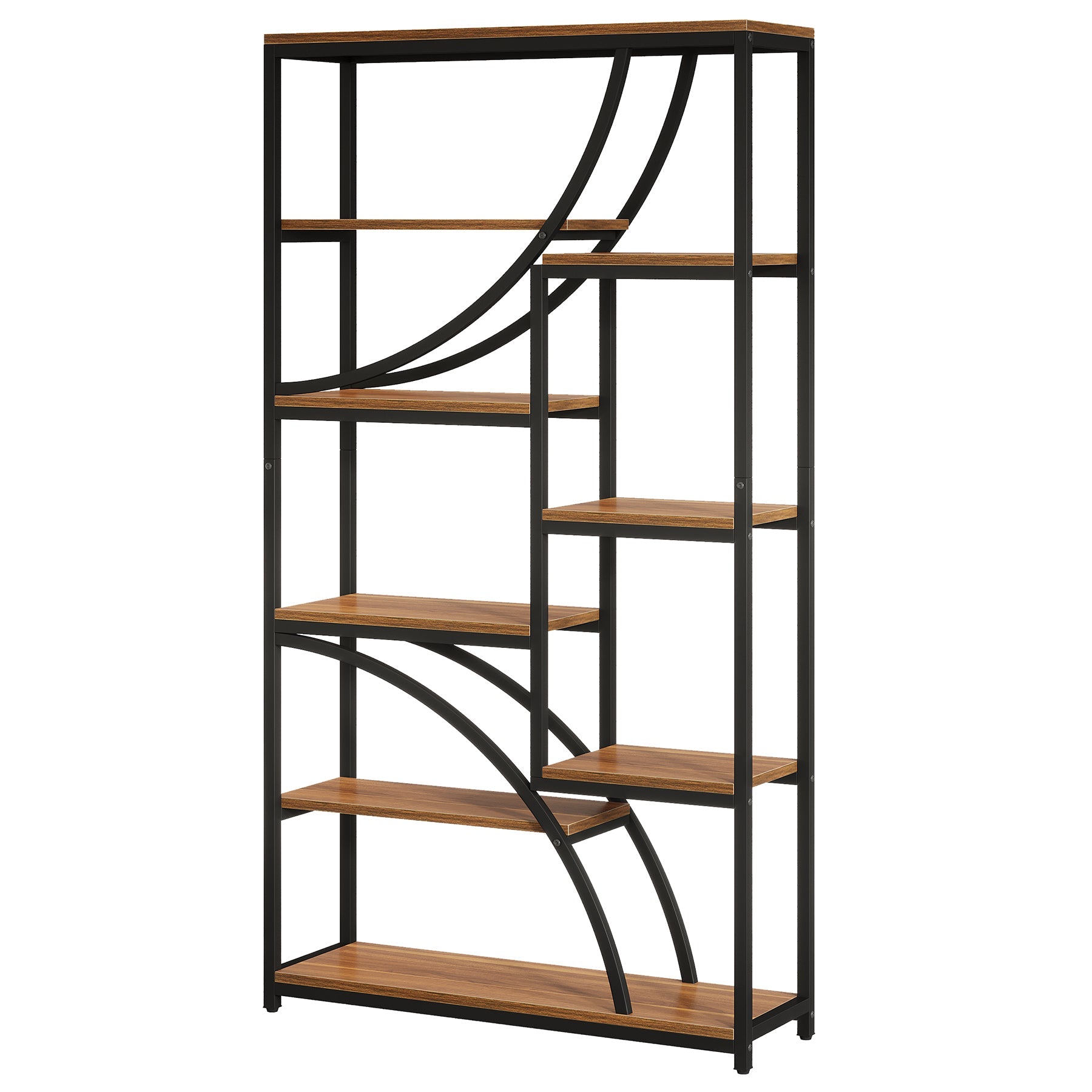 Tribesigns 70.87'' Tall Bookshelf, 9-Tier Industrial Etagere with Open Shelves