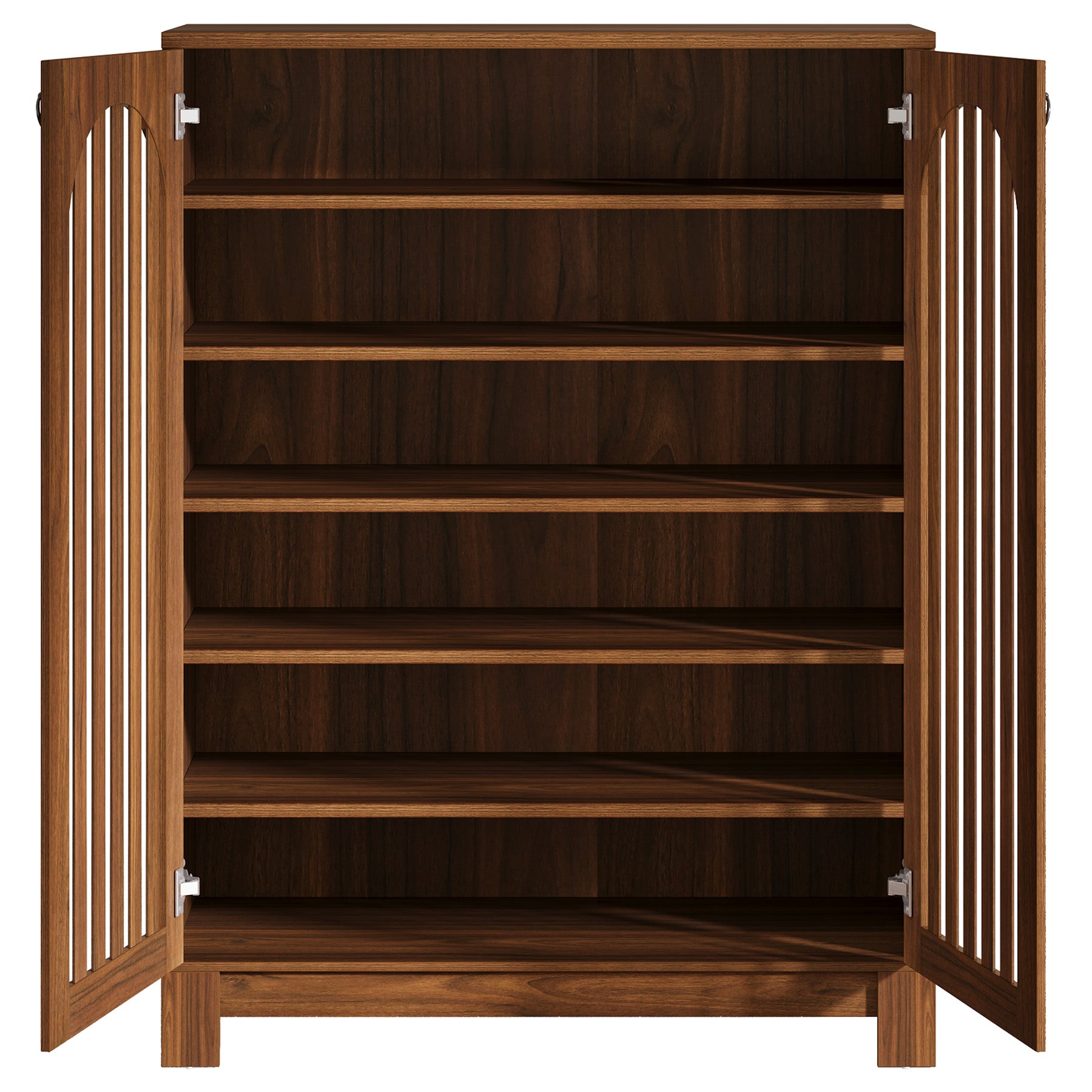 Tribesigns Shoe Cabinet with Airy Doors, 6-Tier Entryway Shoe Storage Rack Organizer with Adjustable Shelves for Living Room