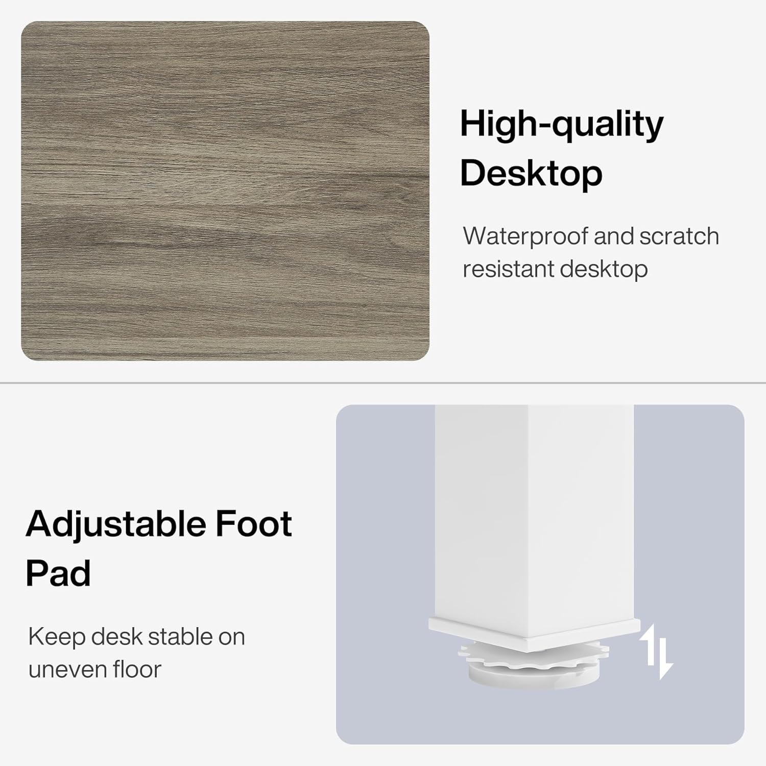 Rectangle Executive Desk, 78.7" Computer Desk 6FT Conference Table