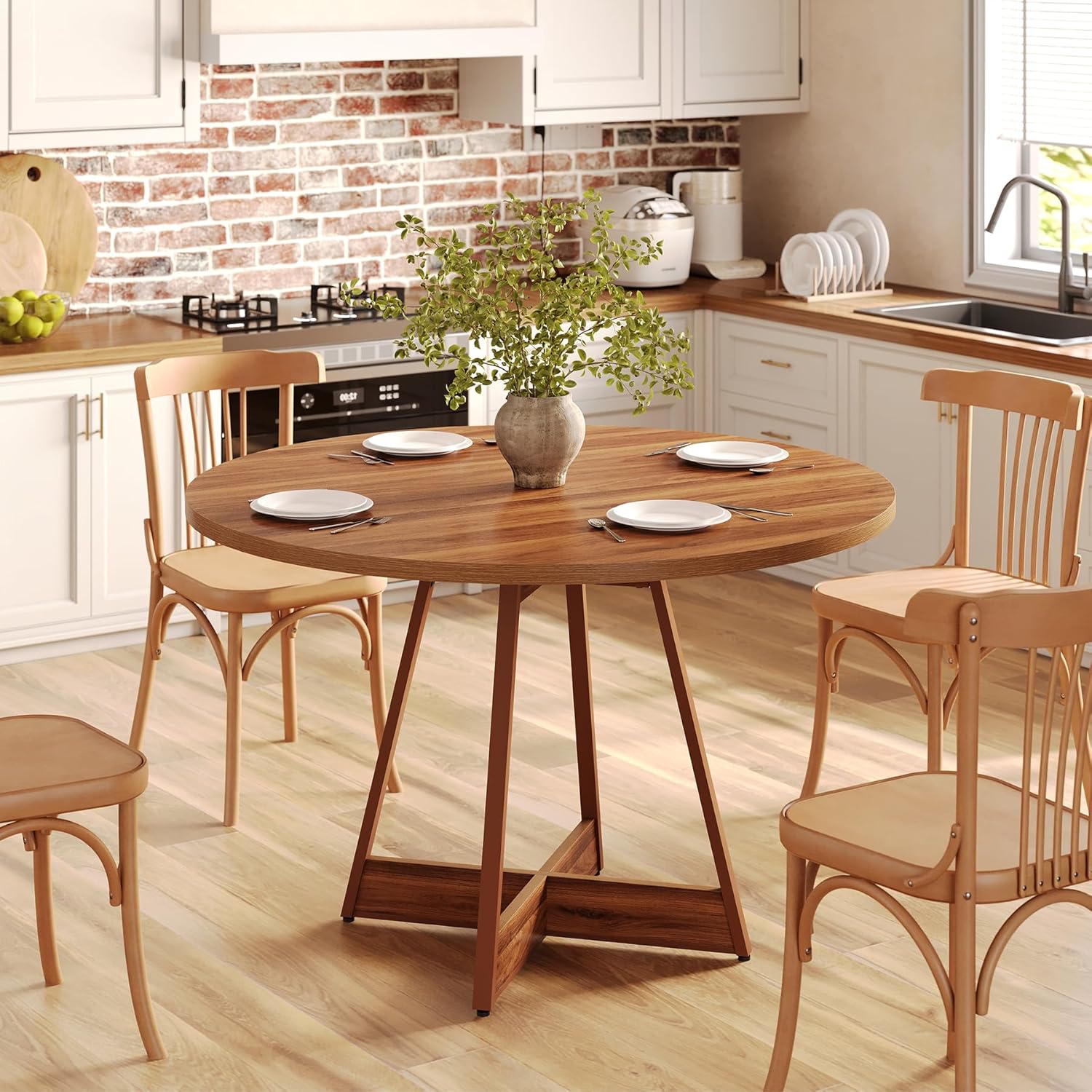 Harvest Round Dining Table, Built for Cozy Family Meals & Lasting Use