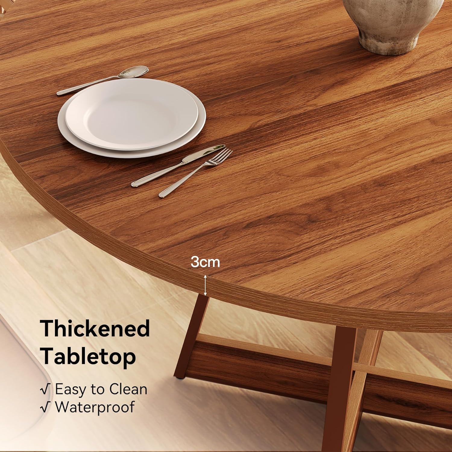 Harvest Round Dining Table, Built for Cozy Family Meals & Lasting Use