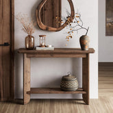 Farmhouse Console Table 41.34 Inch, Narrow Sofa Table with Storage for Living Room Hallway and Entry 3