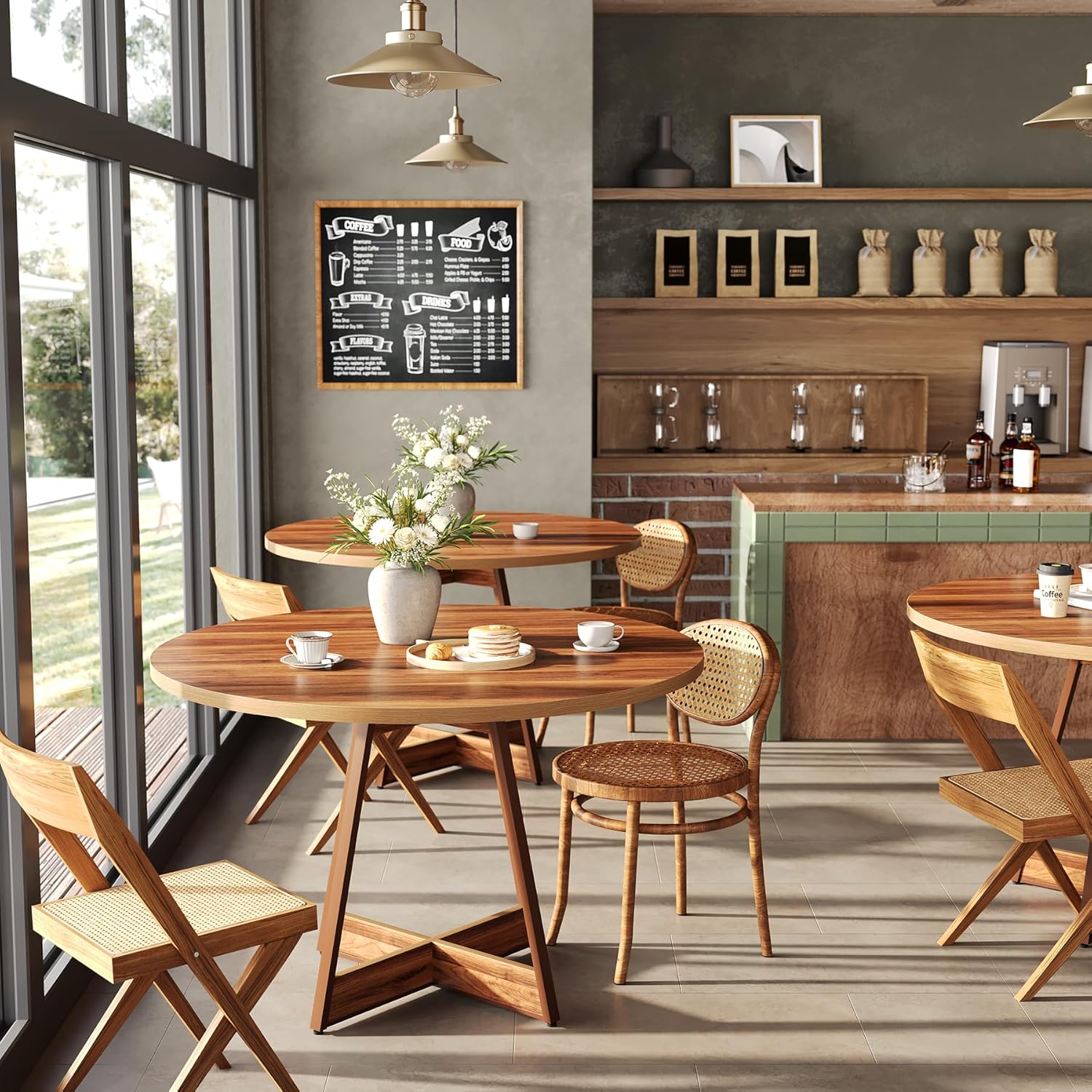 Harvest Round Dining Table, Built for Cozy Family Meals & Lasting Use
