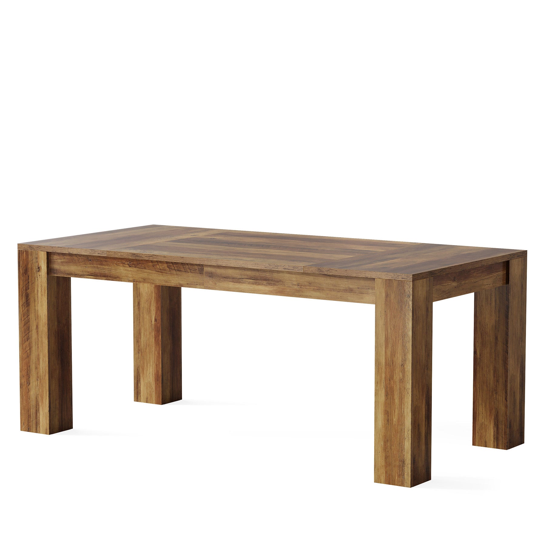 Tribesigns 63 Inch Executive Desk, Large Rustic Computer Desk with Spacious Workstation for Home Office