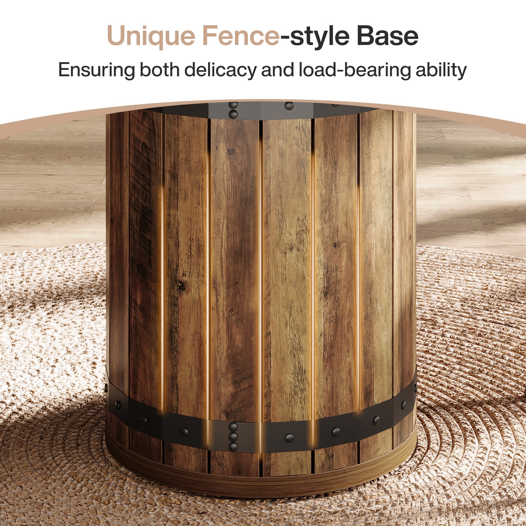 Tribesigns 39.37-Inch Round Dining Table, 4-Person Kitchen Table