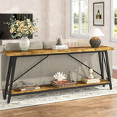 70.9" Extra-Long Console Table - Modern Sofa Table Behind Couch with Sturdy Metal Frame 3