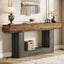 Distressed Wood Console Table 63" - 2-Tier Sofa & Entry Table