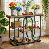 Tribesigns 39.4" Console Table, 4-Tier Industrial Sofa Table for Entryway 3