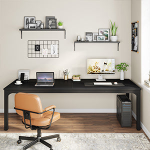 Rectangle Executive Desk, 78.7" Computer Desk 6FT Conference Table