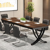 6.5FT Conference Table for 6-8 People, 78-Inch Rectangular Table with Metal Frame 3