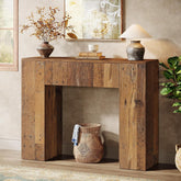 Tribesigns 39'' Farmhouse Console Table, Narrow Sofa Table with Drawer 3