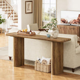 63" Rustic Industrial Console Table, Farmhouse Entryway Accent 3