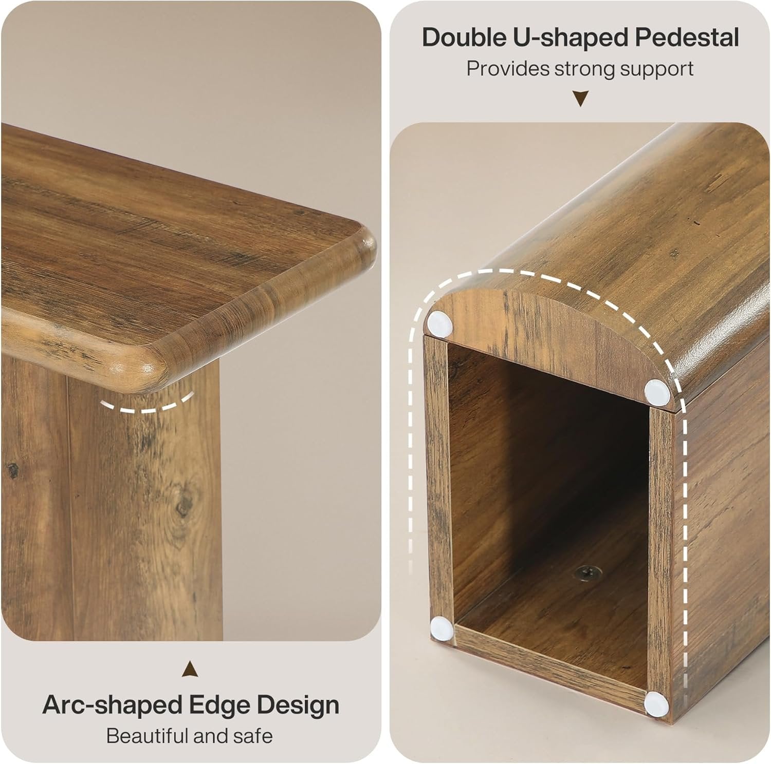 63" Rustic Industrial Console Table, Farmhouse Entryway Accent