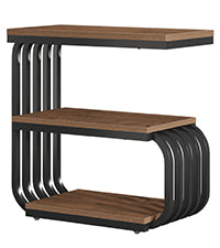 Tribesigns 3-Tier Narrow End Table, C-Shaped Side Table for Living Room