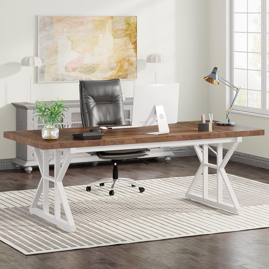 63 Inch Executive Office Desk Minimalist Laptop Study & Writing Table