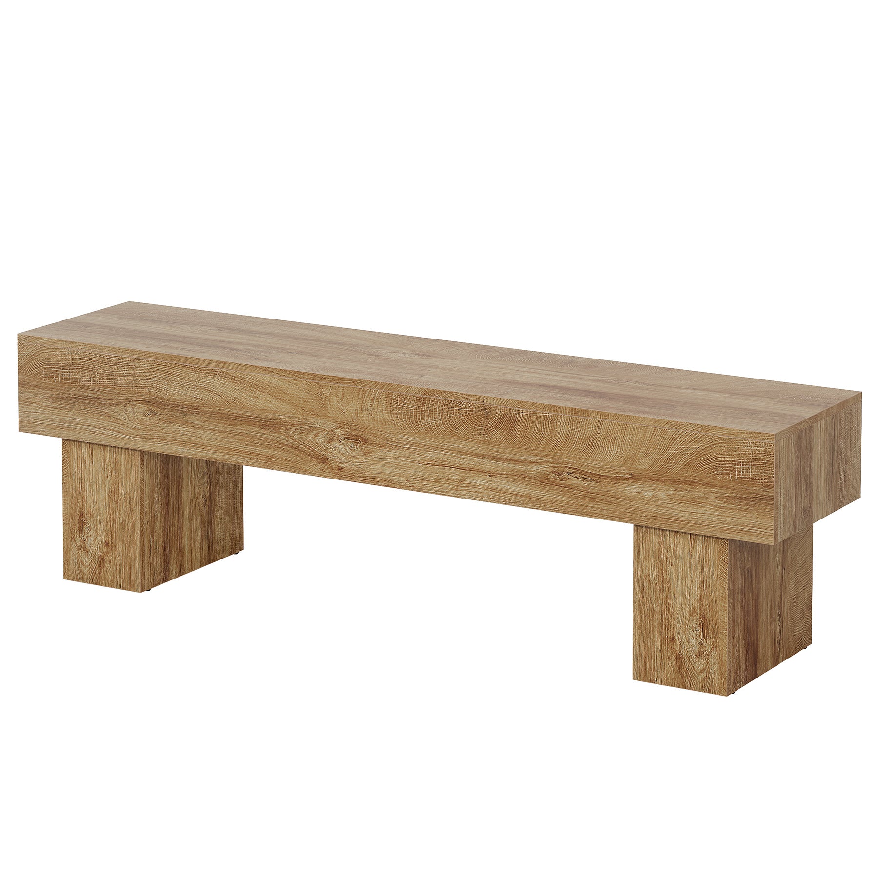 Tribesigns 63-Inch Low TV Console Table, Farmhouse Design with Sturdy 300 lb Capacity for Living Room