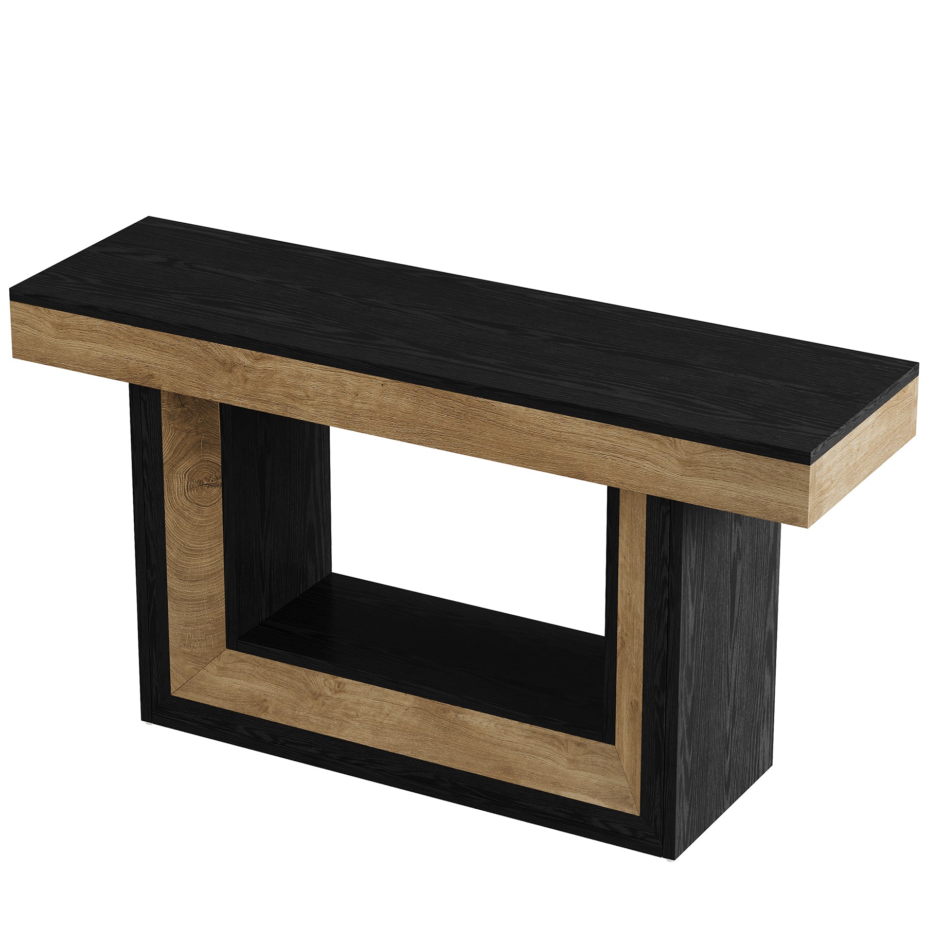 Tribesigns 63-Inch Narrow Console Table with 2-Tier Storage, Farmhouse Sofa Table for Entryway