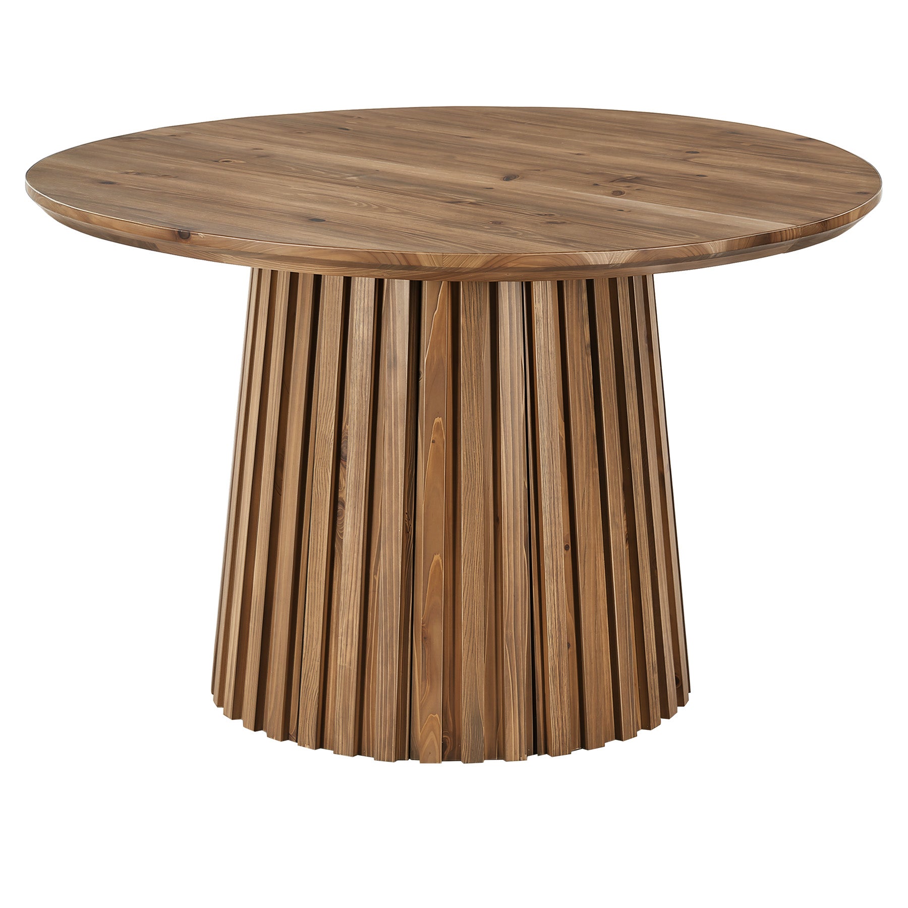 Tribesigns 47.24" Round Dining Table, Solid Wood Kitchen Table for Dining Room