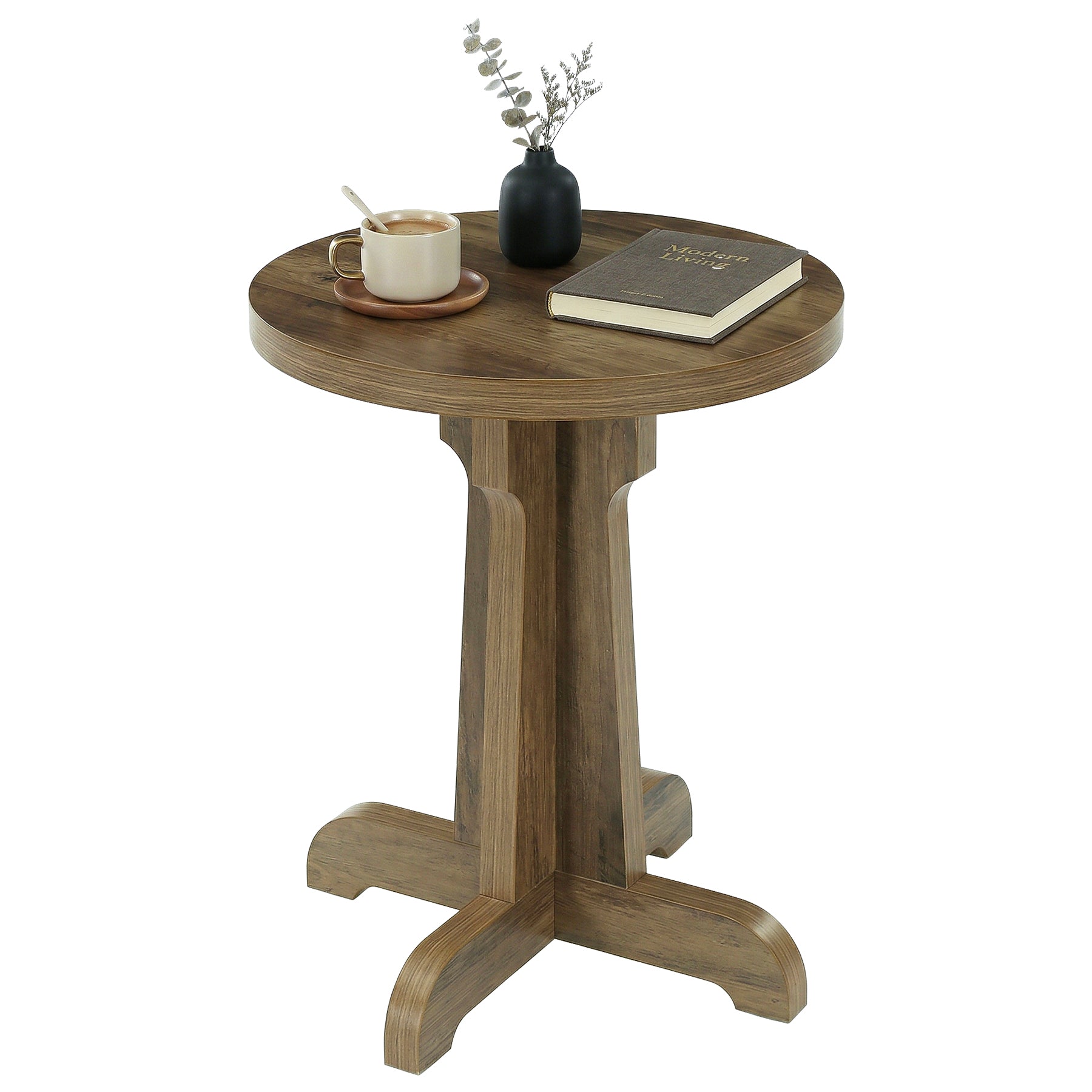 Tribesigns Small Round Dining Table, 2-Person Cafe Table for Restaurant