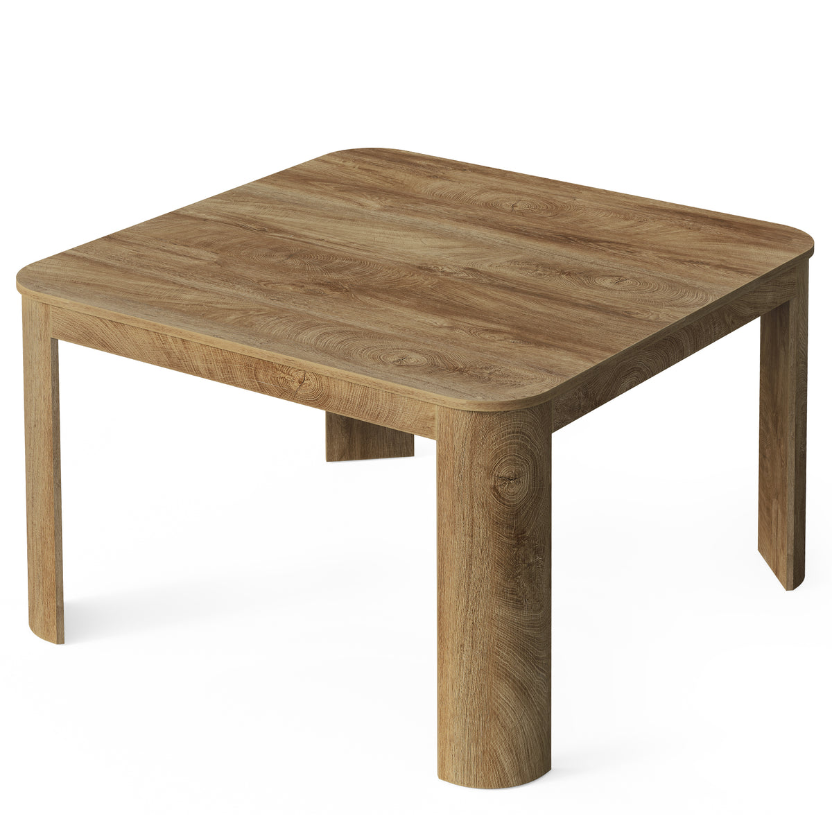 47.2 Inch Square Dining Table for 4, Modern Kitchen Table with Rounded Corners for Small Spaces