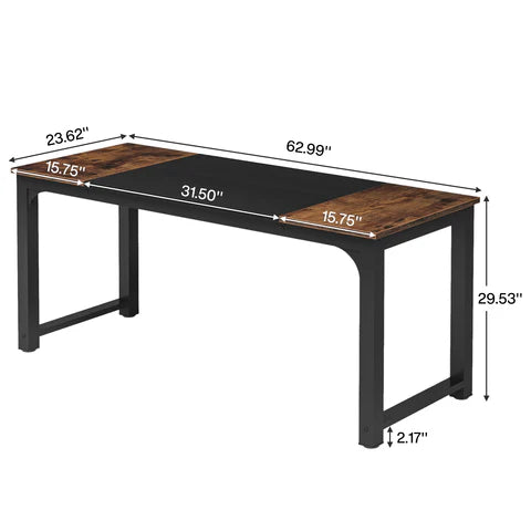 Modern Computer Desk, Industrial Style Desk Computer Workstation