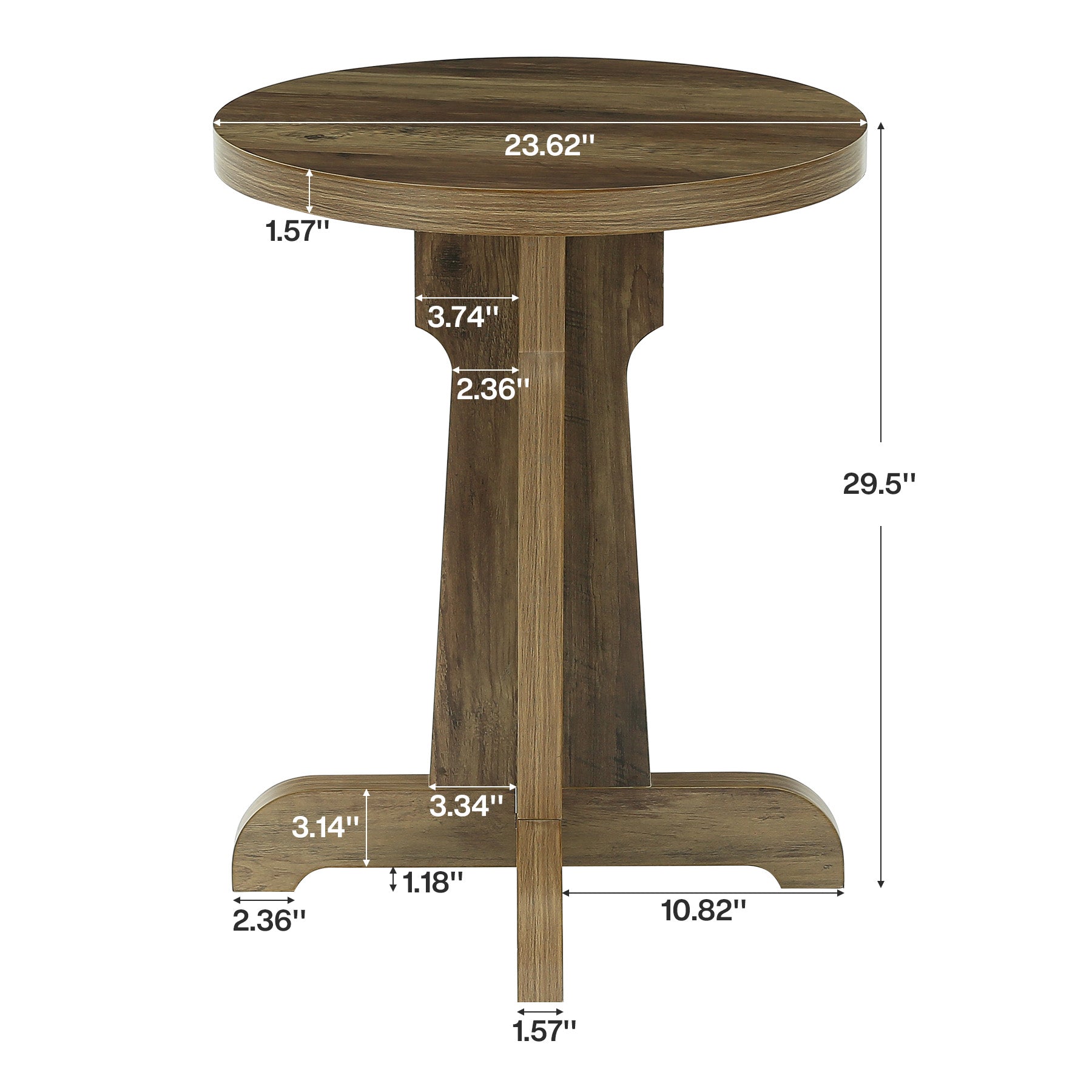 Tribesigns Small Round Dining Table, 2-Person Cafe Table for Restaurant