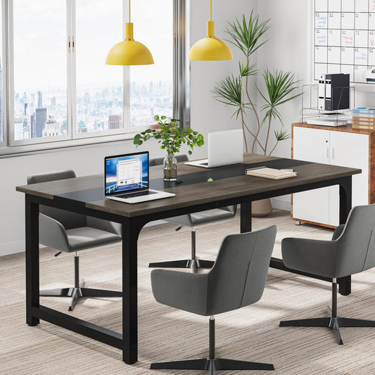 Tribesigns Modern 160cm x 80cm Large Computer Desk-Stylish Study Table & Workstation for Home Office