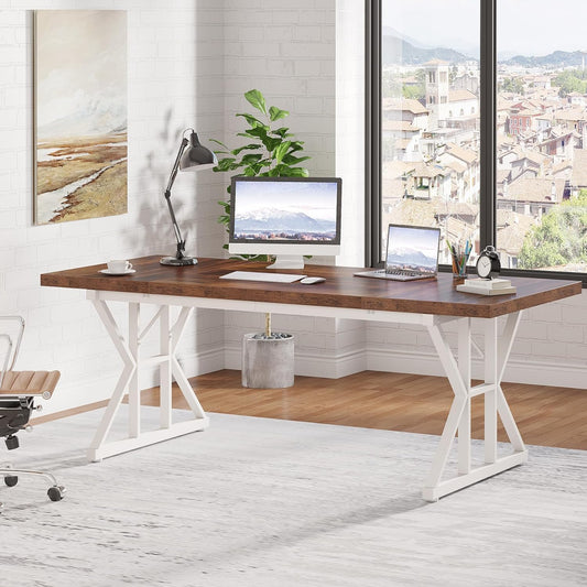 Tribesigns 63-Inch Executive Office Desk - Minimalist Laptop Study & Writing Table