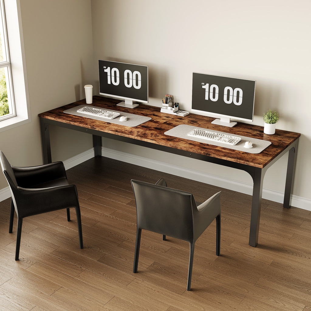 Rectangle Executive Desk 78.7" Computer Desk 6ft Conference Table
