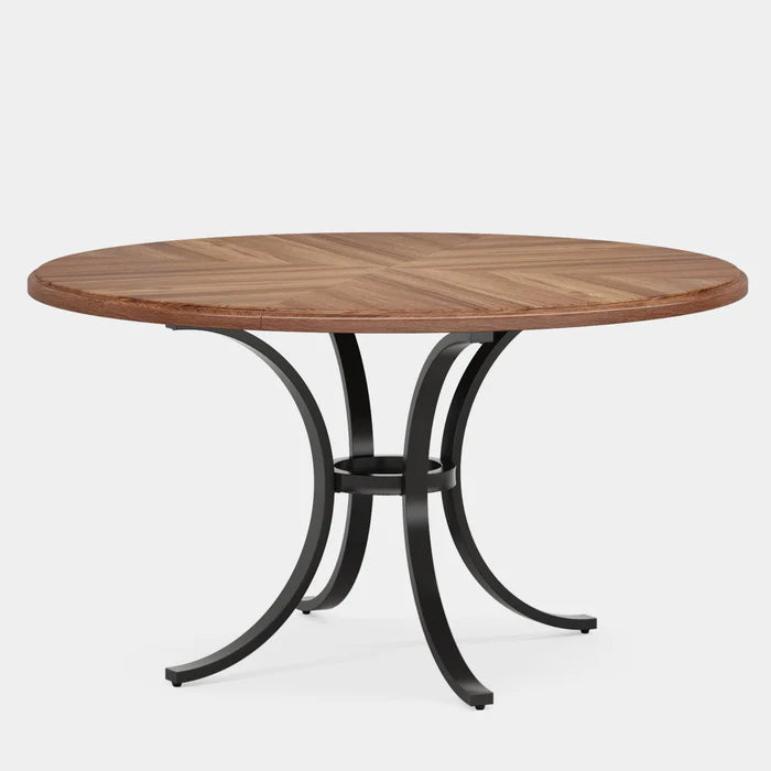 47" Roundtop Table Contemporary Dining Solution for 4-6 Guests