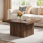 Square Coffee Table, 31.5-Inch Wood Center Table Cocktail Table 3