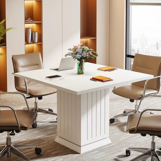 Square Conference Table, 35" Small Meeting Table