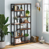 79" Tall Bookshelf, 7-Tier Bookcase Open Display Shelves 3