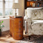 Wood Narrow End Table with 2 Drawers - Modern Nightstand