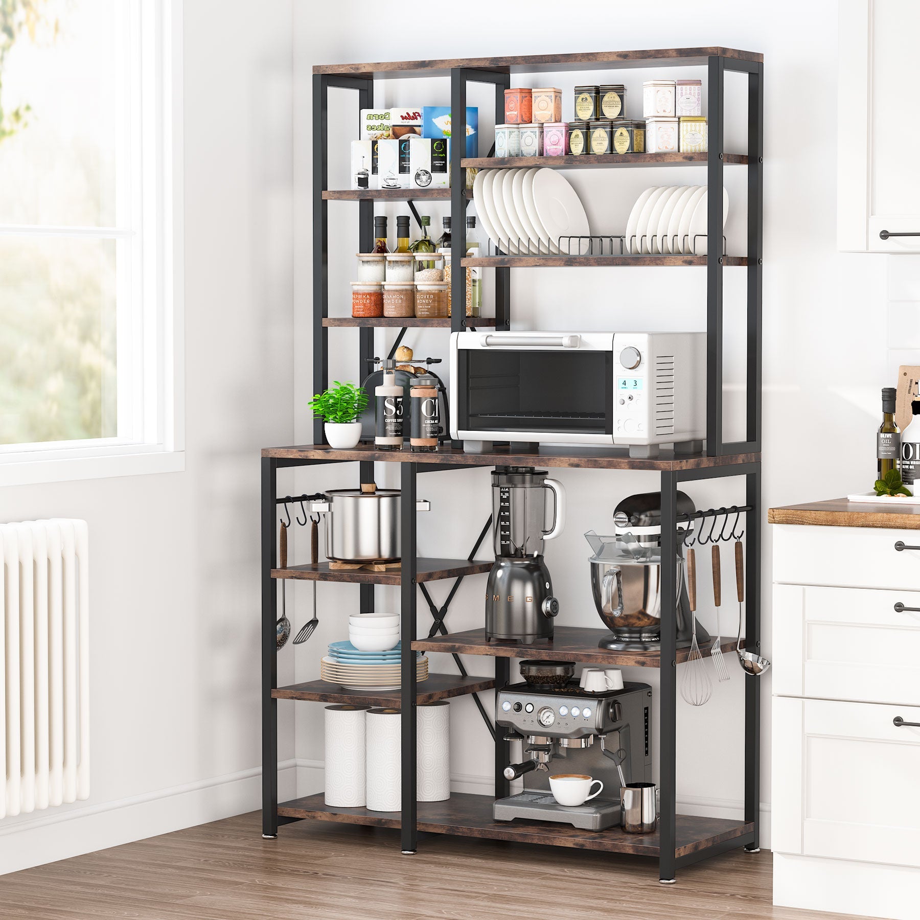 Kitchen Baker's Rack, 10-Tier Kitchen Utility Storage Shelf Tribesigns